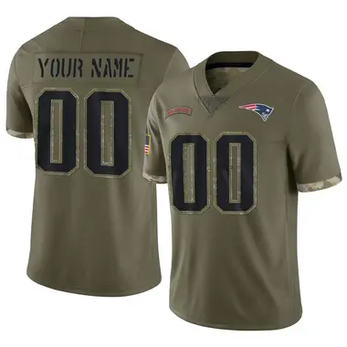 Nike Custom New England Patriots Limited Camo 2019 Salute to Service Jersey  - Men's