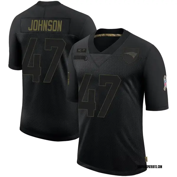 Men's Nike New England Patriots Jakob Johnson 2020 Salute To Service